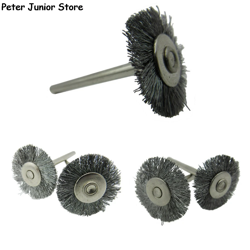 5Pcs 25mm Polishing Brush Wire Wheel Brushes for Drill Rotary Tool Polishing Grinding Tools