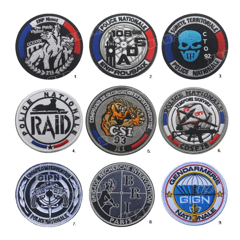 

CDSFFrench Tactical Morale Patch Embroidery Badge Armband CSI ADVERTISEMENT CDSF GIGN GIPN Patch