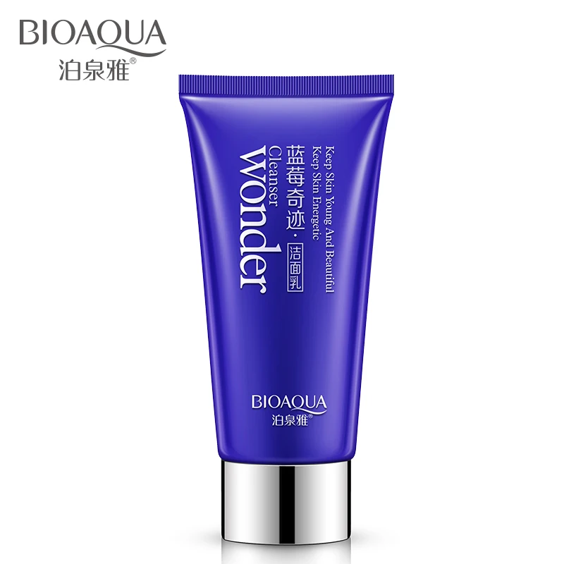 

BIOAQUA Wonder Blueberry Moisturizing Hydrating Deep Pores Control Oil Acne Treatment Face Clean Lotion extrator