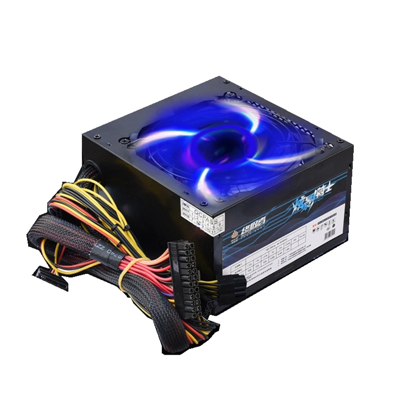 500 واط محول التيار الكهربائي للكمبيوتر PSU للكمبيوتر الألعاب الكهربائية مصدر من الجهاز sata الطاقة للرسومات بطاقة rx 470