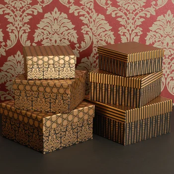 

3 size/set, two styles can be choose, good quanlity gift box, foil gold color on the box, 3pce/set