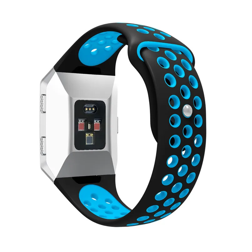 Double color For Fitbit Ionic accessories pulseira strap replacement Silicone wriststrap For Fitbit Ionic smart bracelet H35 #0 (5)