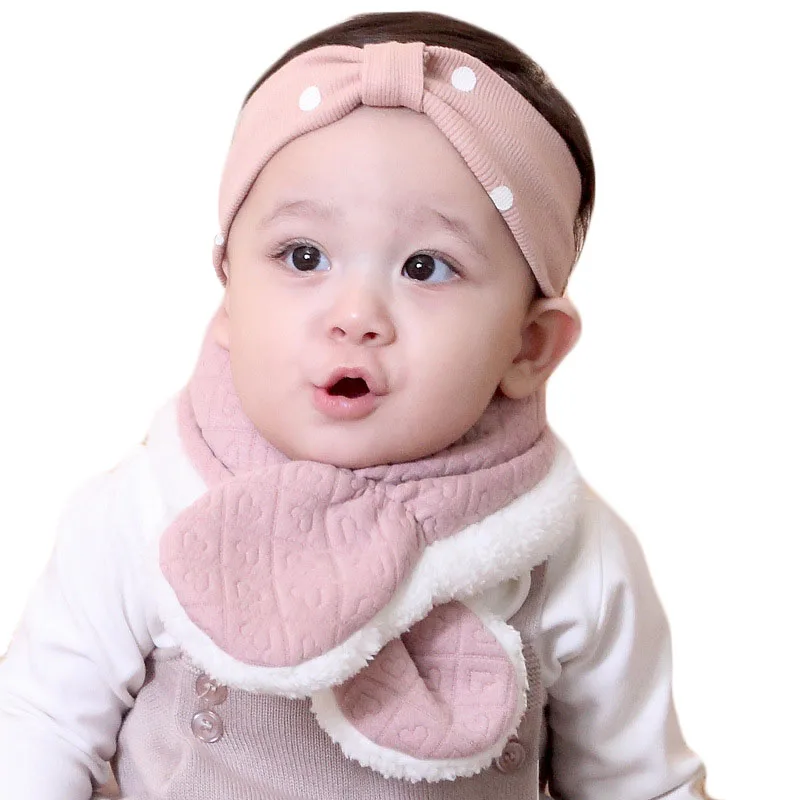 Autumn Winter New Children's Scarves Fashion Plus Cashmere Warm Boys And Girls Collar Baby Scarf Collar Kids Neck Warm Bufandas
