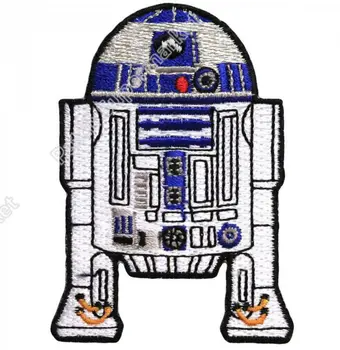 

3" Star Wars R2-D2 R2D2 Astromech Droid iron on patch tv movie series Full Embroidered applique badge Star Wars fans gift