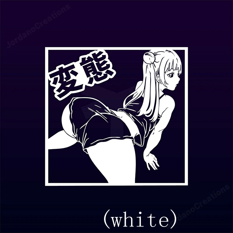 15*15.5cm Anime Sexy girl Car Sticker autocaravana motorhome accessories Funny pute Lewd Ecchi Vinyl Decal | Автомобили и