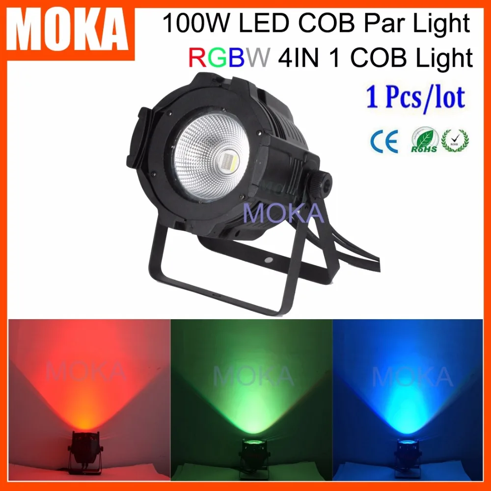 

MOKA Factory Price 100W LED COB Stage Disco Bar Par Light RGBW 4in1 UV Mix Color Par Projector Outdoor Indoor Show Effect Light