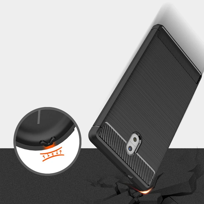For Nokia 3 Case Nokia 3 Cover On For Nokia3 Premium Original Silicone Mix Hybrid Protective  Soft Shell