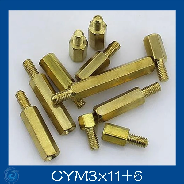 Free shipping M3*11+6mm Column M3 Single head angle of six pillars/Brass screw/Six angle separation column/M3-Series Screw cap Free shipping M3*11+6mm Column M3 Single head angle of six pillars/Brass screw/Six angle separation column/M3-Series Screw cap