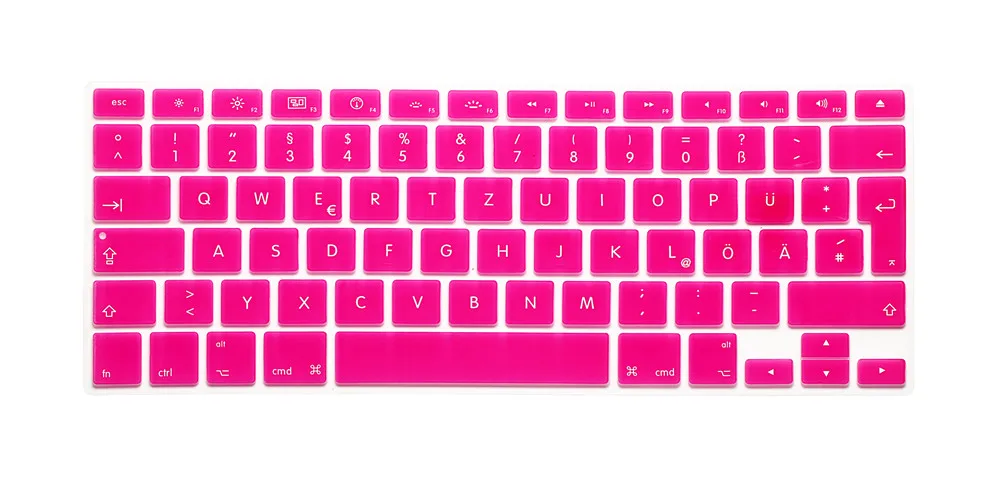 Чехол для Macbook Air Pro Retina 13 15 17 дюймов защита клавиатуры с немецкими буквами