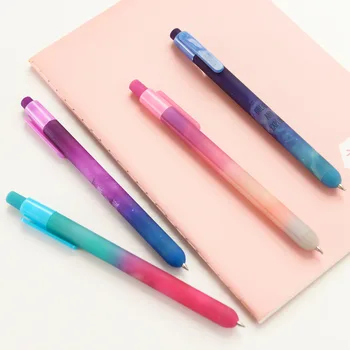 

Creative Cute Star Plastic Gel Pen Lovely Kawaii Jelly Black Ink Pen For Kids Gift Korean Stationery Free Shipping