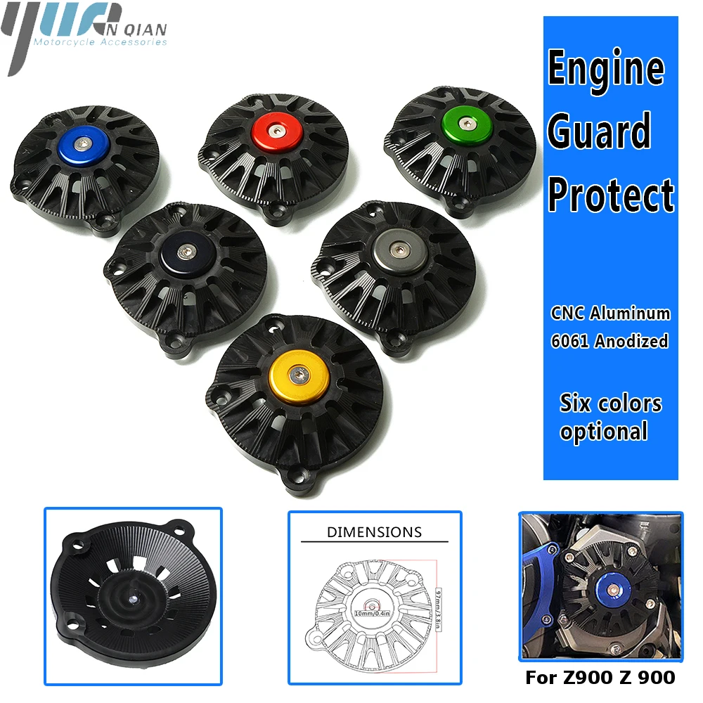 

Motorcycle CNC Engine Protection Cover Falling Protective Sliders Guard For Kawasaki Z900 Z 900 2017 Moto Protector 2017-2018