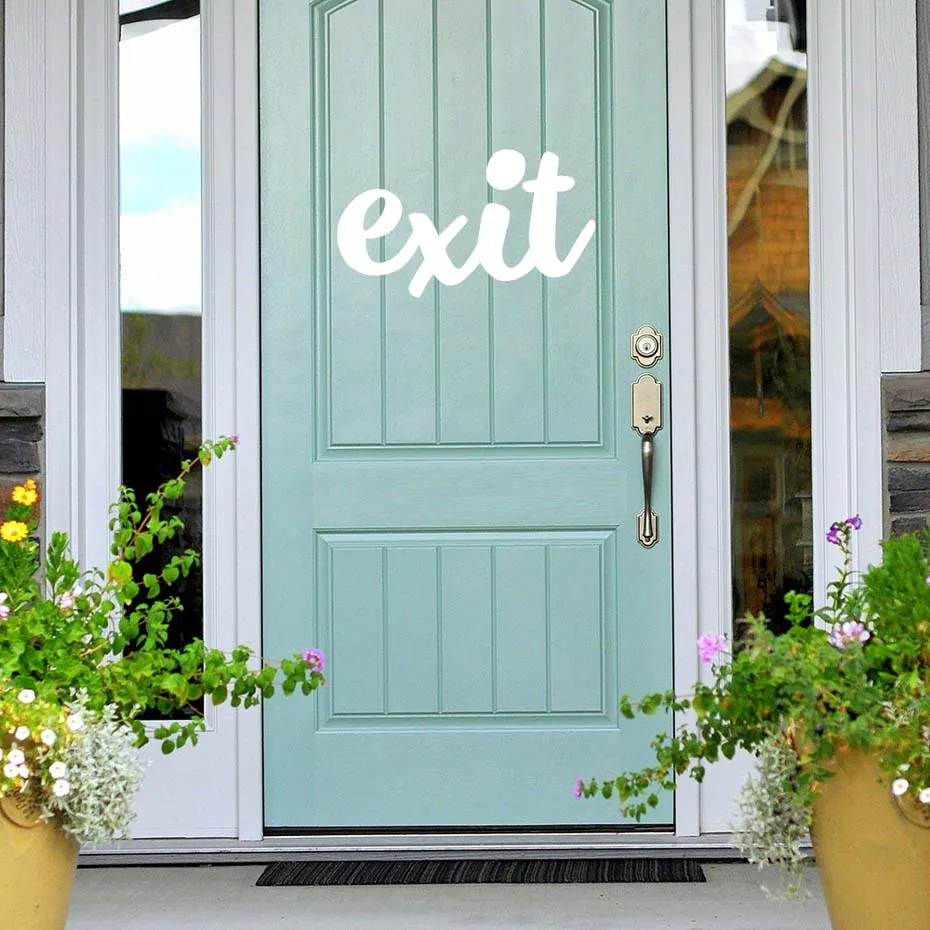 Funny Door Stickers,EXIT Sign Mirror Wall Stickers,Fashion Style Vinyl Door Sticker, Bathroom Toilet Indication Sign Funny Door Stickers,EXIT Sign Mirror Wall Stickers,Fashion Style Vinyl Door Sticker, Bathroom Toilet Indication Sign