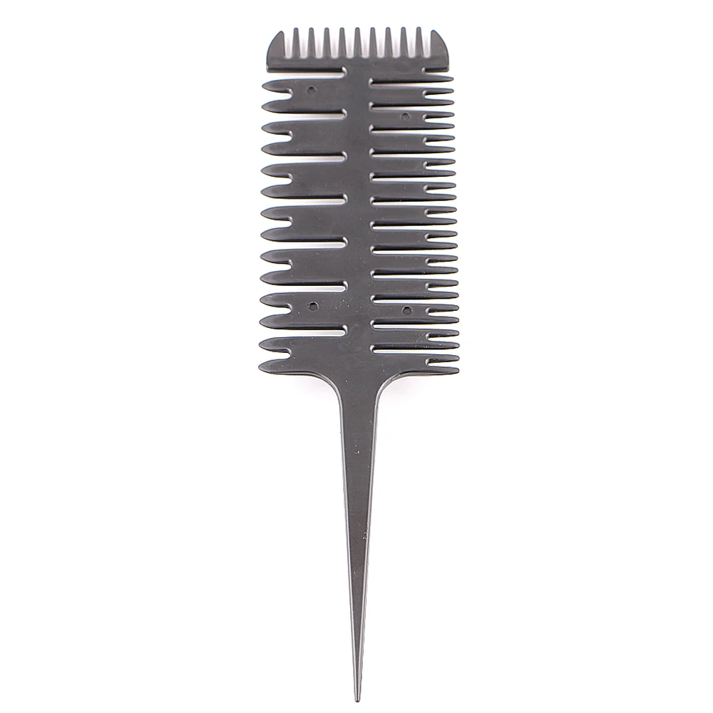

New Barber Salon Style Haircut Comb with Tail Fish Bone Shape Colorful Women Updo Big Tooth Comb Hair Dyeing Tool P20