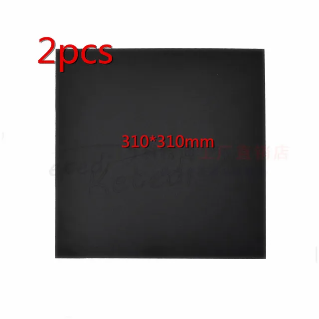 Best Price Funssor 2 pcs CR-10 310x310mm 3D printing black color heat bed Sticker Heat bed PC Build Surface For Creality CR-10 3D Printer Best Price Funssor 2 pcs CR-10 310x310mm 3D printing black color heat bed Sticker Heat bed PC Build Surface For Creality CR-10 3D Printer