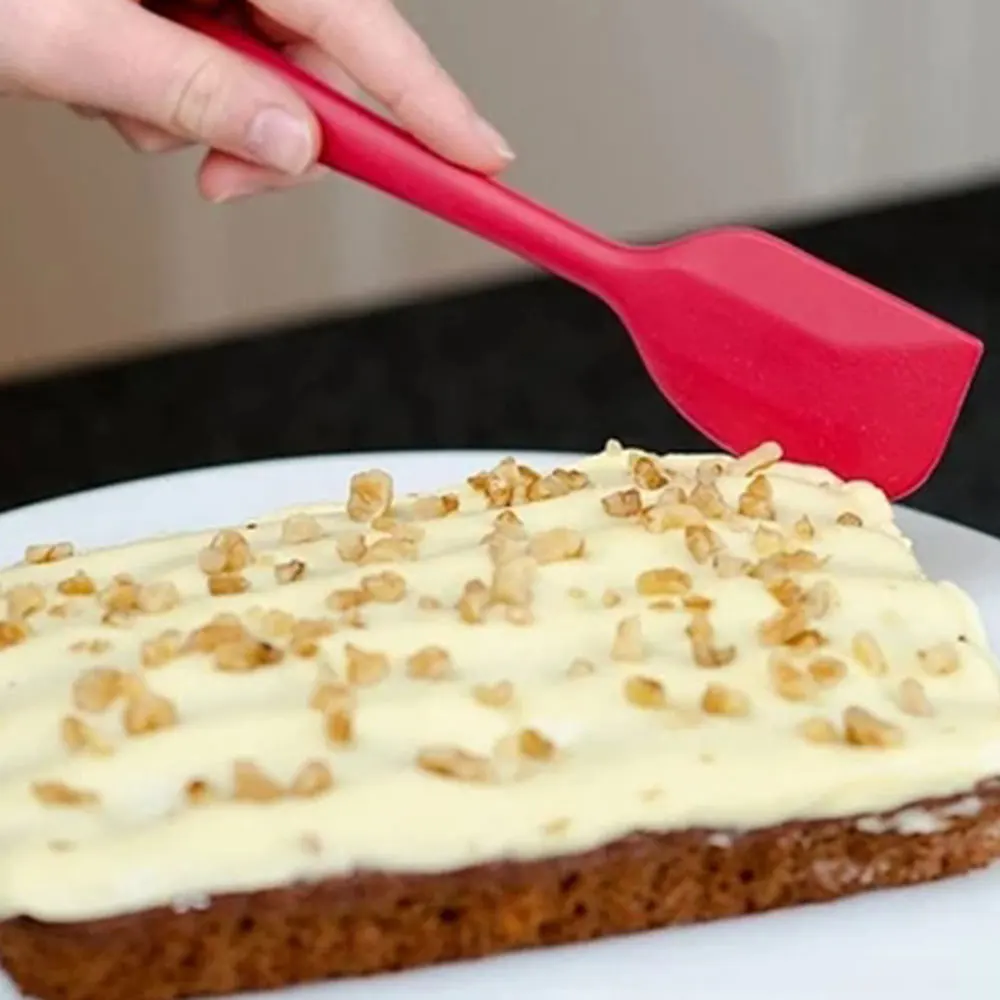 

Silicone Shovel Brush Size Scraper Red Kitchen Five-Piece Widget Scraper Set