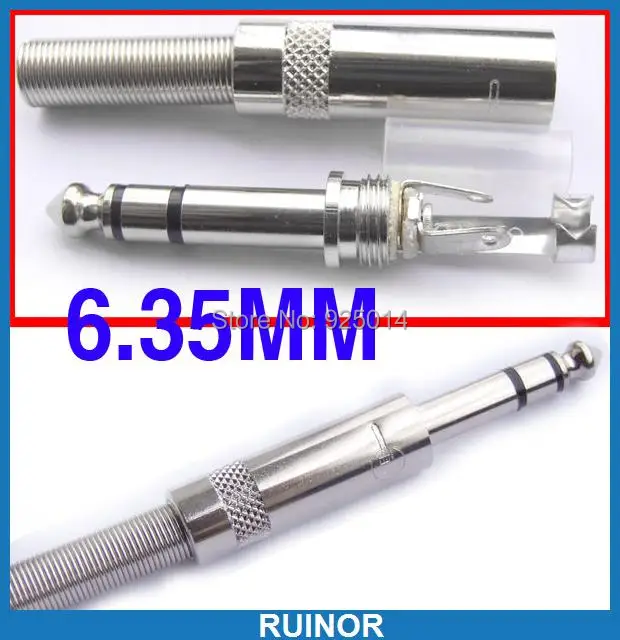 

20PCS Package quality Metal Stereo 1/4 " 6.35mm Plug Socket for DJ Headphones