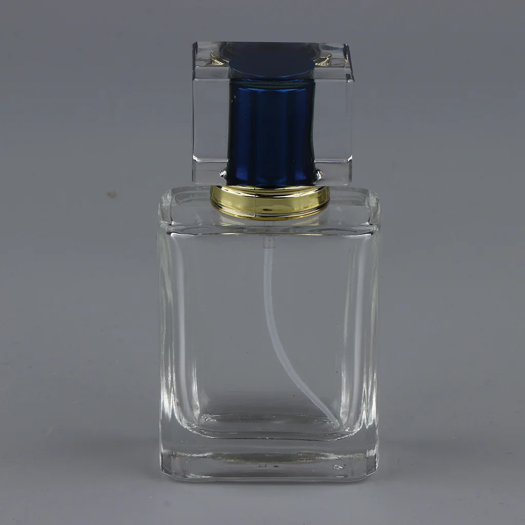 

50ml Glass Square Spray Bottle Refillable Perfume Bottle Portable Atomizer Empty Bottle with Spray Applicator