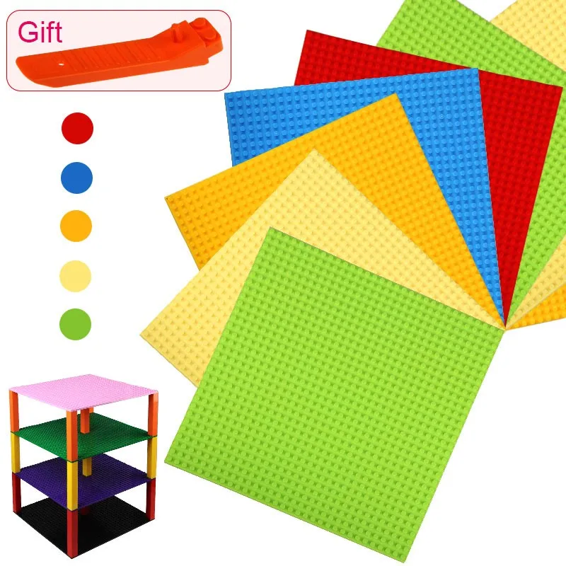 

NEW Colors Small Blocks Building DIY Baseplates 32*32 Dots Base plate Toys Compatible with puzzle Toys For Children Gift