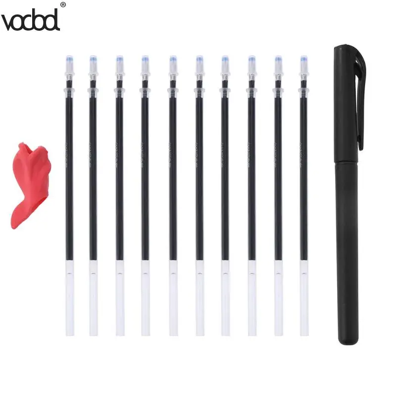 

Creative Magic Pen Auto Vanishing Ink Erasable Pens Refills Kit Ball Point Pen Holder Office School Writing Stationery Supplies