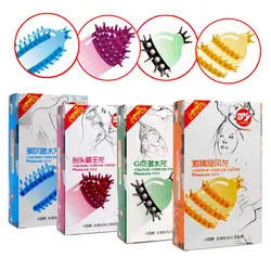 Секс-игрушки забавные Спайк натуральный презерватив для взрослых помощь утолщение шип презервативы для взрослых мульти вид Sophora Viciifolia