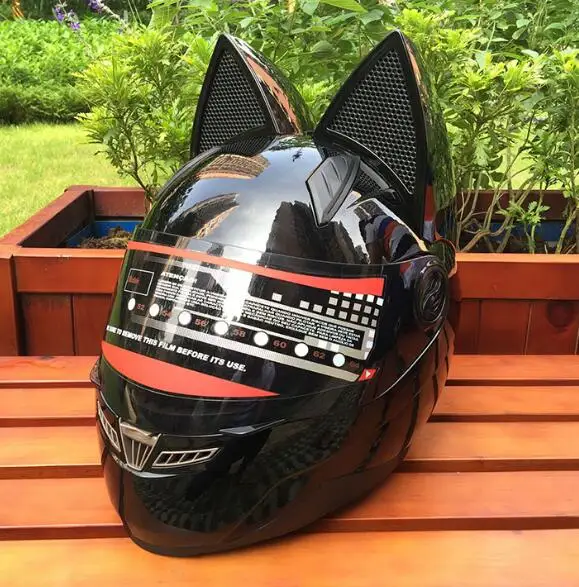 NITRINOS a estrenar llegada de la cara completa moto rcycle casco encantador gato moto casco moto rbike casco moto модульная Casqu