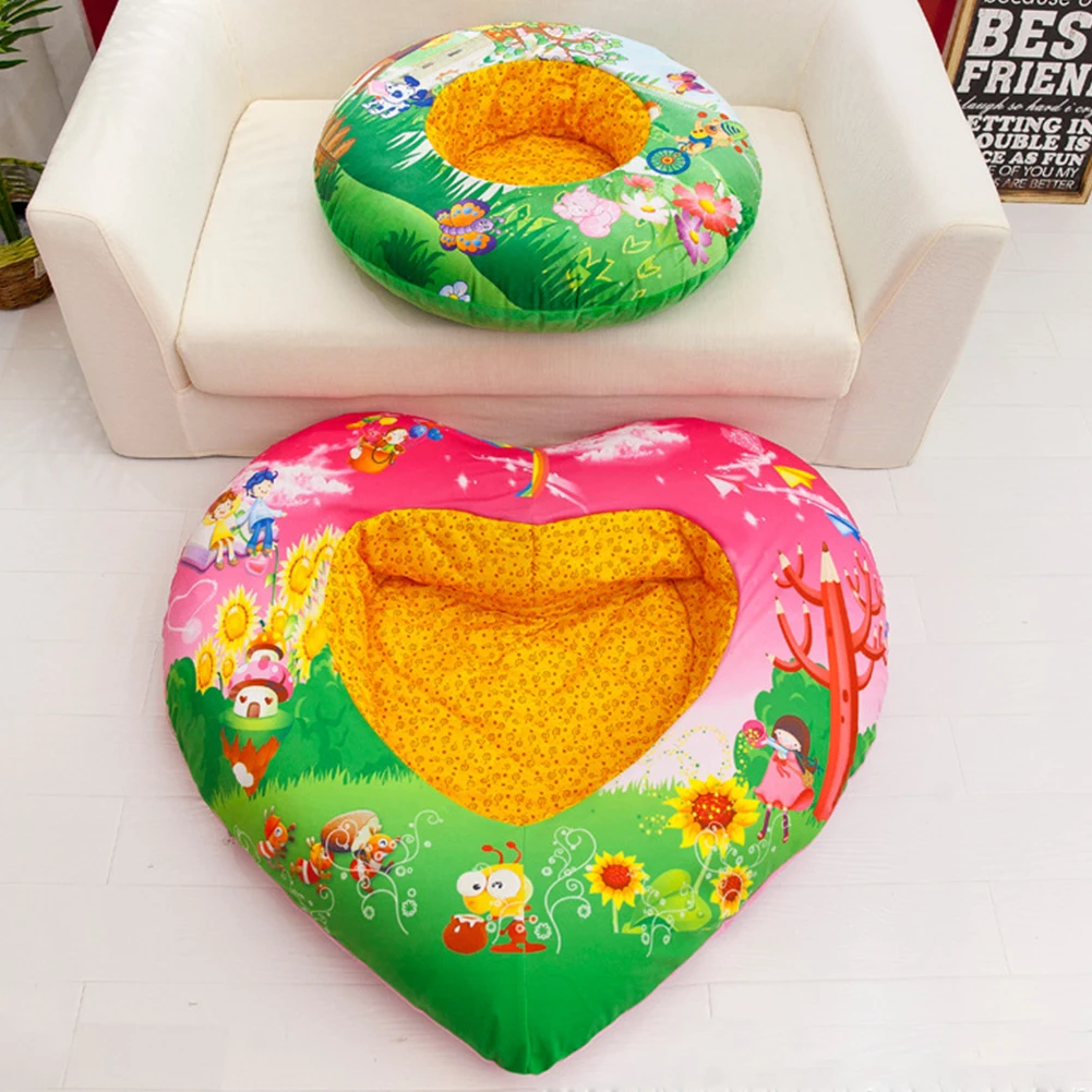 Мультяшное красочное плюшевое сидячее обучающее сиденье для младенцев надувная кровать диван безопасный взрывозащищенный надувной диван-кровать