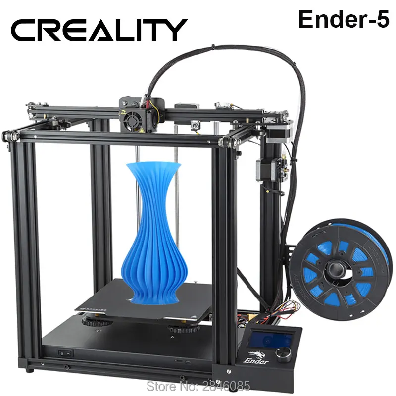 CREALITY 3D طابعة Creality Ender-5 مع اندي مستقرة الطاقة ، V1.1.3 اللوحة ، المغناطيسي بناء لوحة ، خارج السلطة استئناف