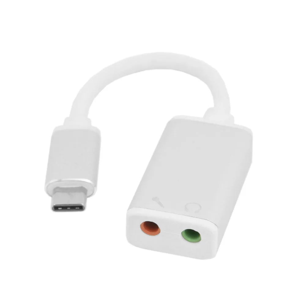 

10pcs/lot Cablecc Silver Color USB 3.1 Type-C USB-C to 3.5mm Audio Speakder Microphone Female Adapter for New Mac book & XPS13