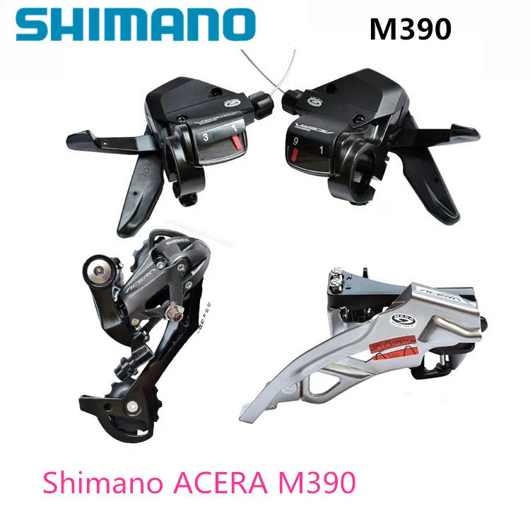 

SHIMANO ACERA M390 9S 27S Speed MTB Bicycle Groupset Kit 3 Parts with Shifter Lever & Front and Rear Derailleur