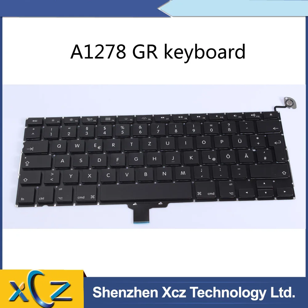 Новая немецкая клавиатура A1278 для Macbook Pro 13 ''GR 2009 2010 2011 2012 год|keyboard for macbook pro|keyboard