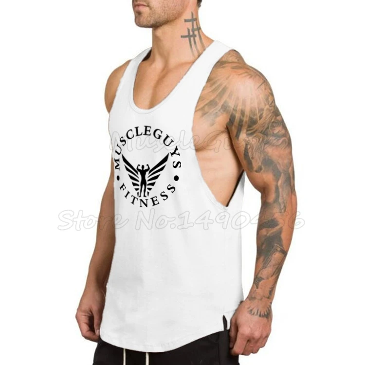 Бренд Muscleguys одежда для бодибилдинга рубашка фитнеса Мужская майка тренировочный