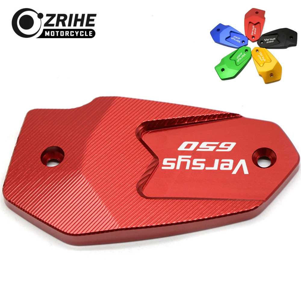 LOGO(VERSYS650)  Motorcycle CNC Brake Fluid Reservoir Cap cover For kawasaki VERSYS 650 650cc VERSYS 650 VERSYS 650cc 2008-2016