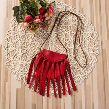 Милый детский кошелек на одно плечо с кисточками для монет, милая сумка-мессенджер для девочек, детская сумка