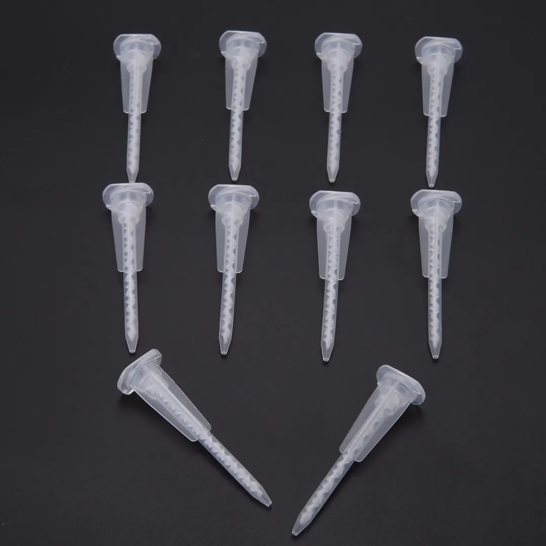 10pcs Epoxy Nozzle Dispenser Static Mixer Mixing Nozzles MA3.0 17S For 50ML AB Plastic Tube