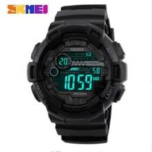 SKMEI Для мужчин спортивные часы 50 м Водонепроницаемый подсветкой светодиодный цифровые часы хронограф шок двойной время F Наручные часы 1243 SINOWATCH