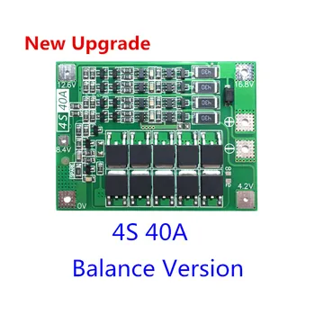 

4S 40A Li-ion Lithium Battery 18650 Charger PCB BMS Protection Board with Balance For Drill Motor 14.8V 16.8V Lipo Cell Module
