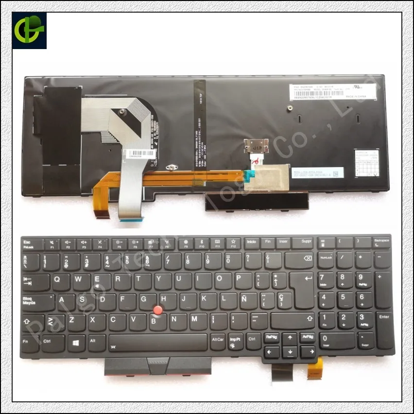 Испанская клавиатура с подсветкой для lenovo Thinkpad T570 T580 P51S P52S 20L9 20LA 01EN928 01EN958 01ER500 01HX219 01HX259 латиноамериканских танцев SP ла