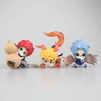 

Naruto Figure Ninja Uzumaki Naruto Uchiha Sasuke Gaara 6cm Q Ver PVC Action Figure Toy Collection Model Gift