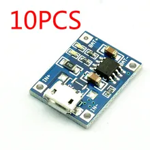 10 шт. TP4056 5 V 1A мини микро Интерфейс USB литиевая Батарея зарядная плата зарядное устройство Модуль