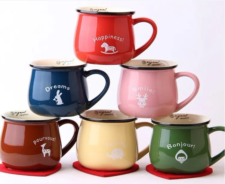 Zakka продукты Ретро креативная керамическая большая чашка для живота Корейская