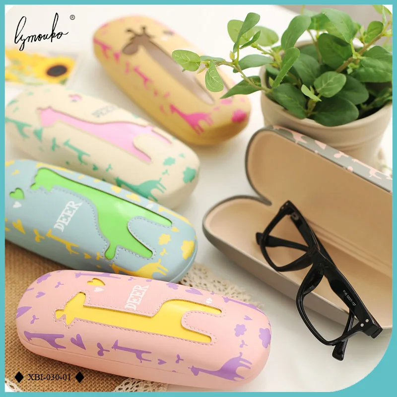 Lymouko Hot Sale 6 Colors Lovely Little Deer Metal Reading Glasses Case