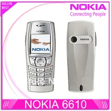 Оригинальный Nokia 6610 6610i жк-разблокирован телефон с русский и арабский клавиатура и язык прямая поставка
