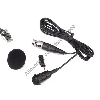 

MICWL Top Quality Cardioid Lavalier Lapel Black Condenser Microphone for AKG Samson Gemini Wireless Transmitter XLR 3Pin Mini
