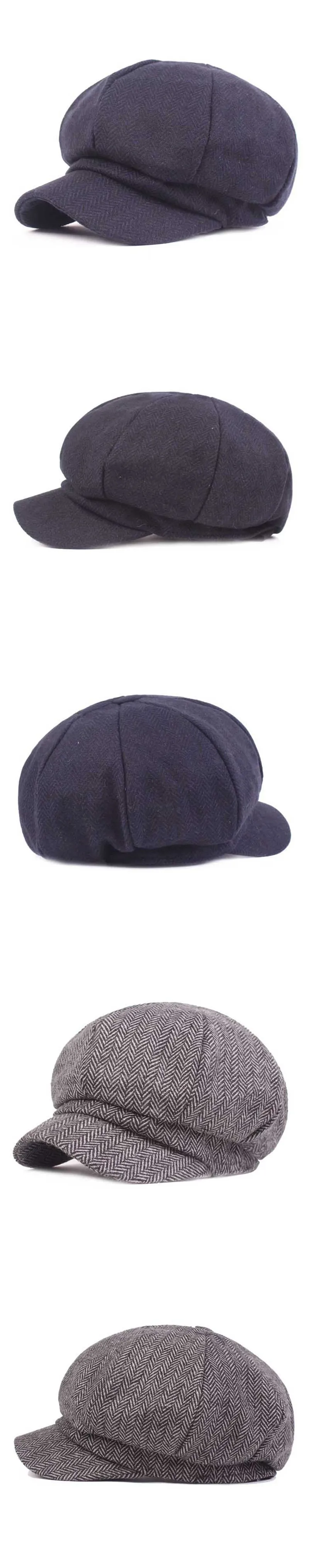 SILOQIN Кепка Snapback женские шапки кепка газетчика Простые Модные Ретро Мужские хлопоковый берет новая осенне-зимняя винтажная Кепка