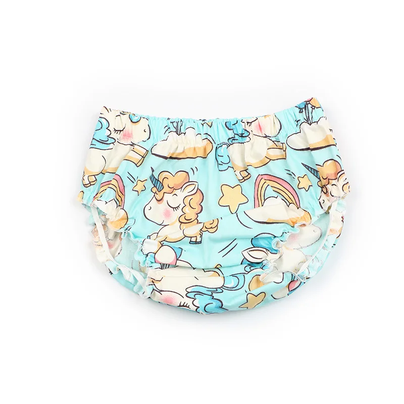 Summer Unicorn Print Newborn Baby Toddler Cotton Bloomers Boys Girls Floral Shorts Infant Panties PP Shorts Baby Shower Gift (9)