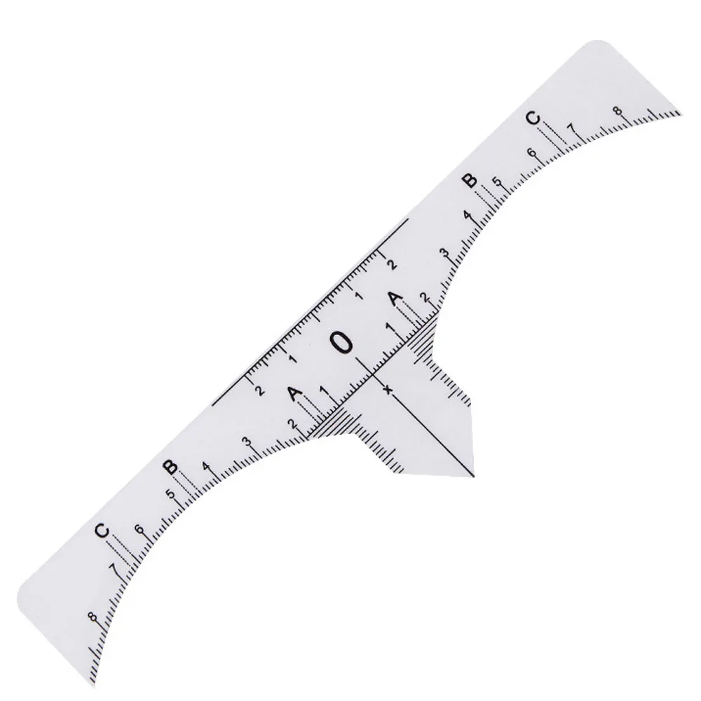 10 шт. татуировки аксессуары одноразовые, для микрообработки макияж бровей измерения для бровей направляющая линейка постоянный инструменты