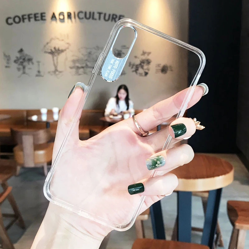 

Ultra Thin Transparent Case Cover For iPhone 7 8 Plus X Case Hard Camera Prtection Couqe For iPhone Xr Xs Max 6 s 7 Plus Funda