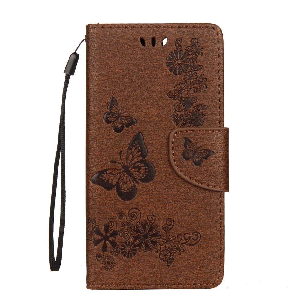 

For Huawei P Smart Z Case Leather PU Flip Cover Embossing Flower Butterfly Wallet Book Holster For Huawei P Smart 2018 Case
