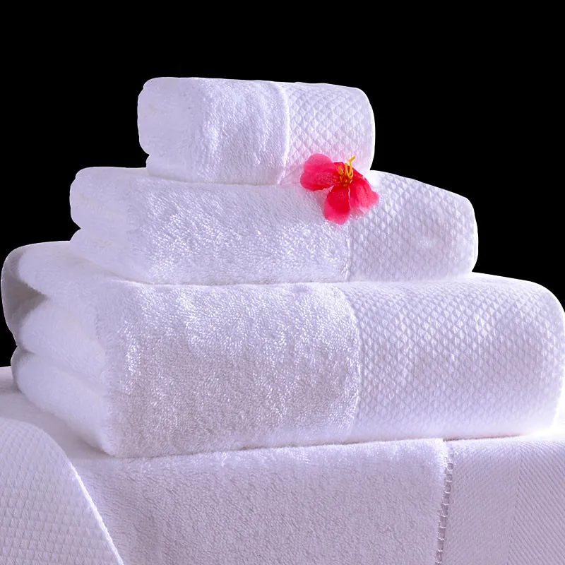 

White Hotel Cotton Hand Bath Towel Sets Bathroom For Adults Serviette De Bain All For Bath Luxury Children Towel Bathroom QQC096
