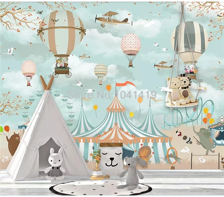 3d, papel de parede para decoração de quarto infantil